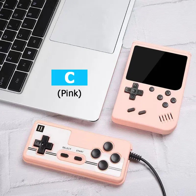 Mini Consola Retro Portátil 8-Bit con 500 Juegos y Mando – Salida AV para TV