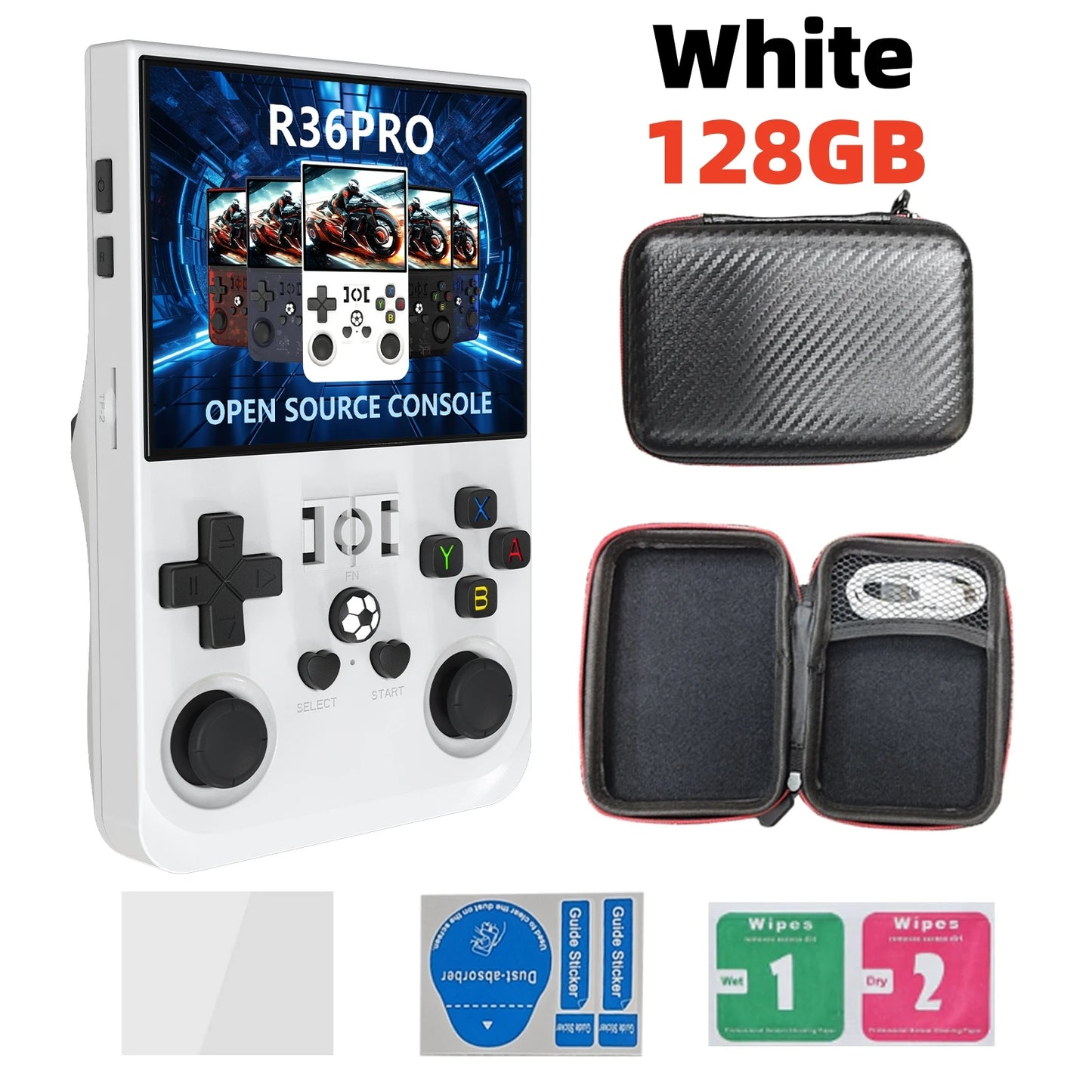 R36 PRO – Consola Retro Portátil 3.5” IPS Linux 128GB con 15.000+ Juegos
