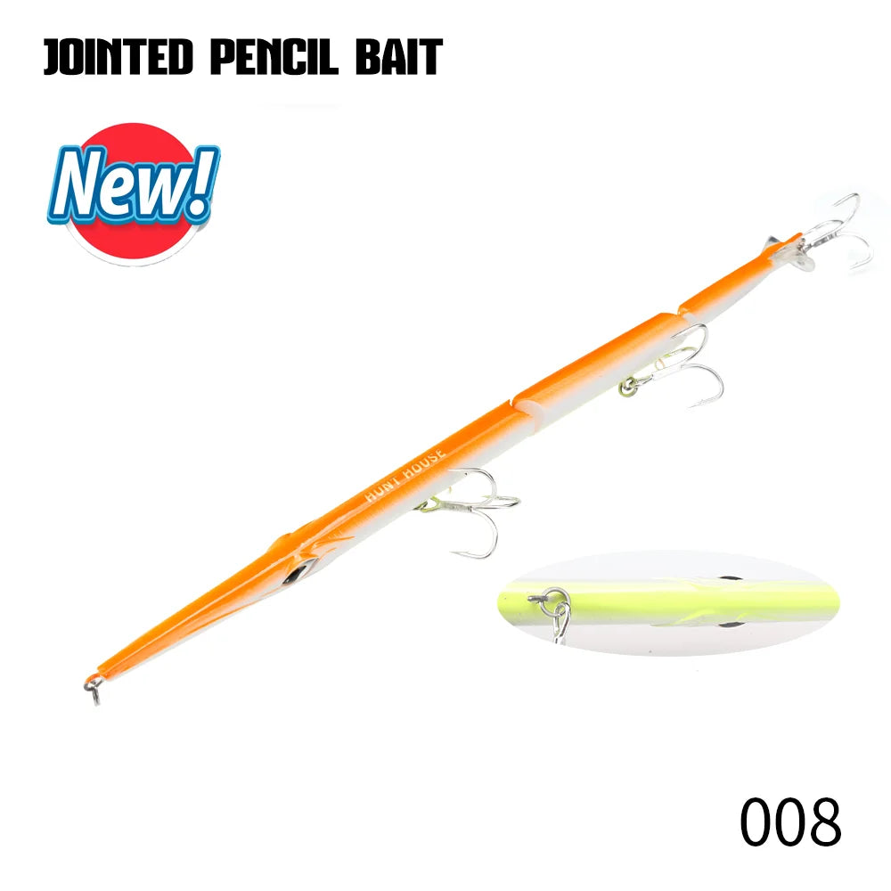 Hunthouse Señuelo Articulado Pencil Bait 3 Secciones 255mm/30.6g – Swimbait Hundido para Lubina y Pez Azul