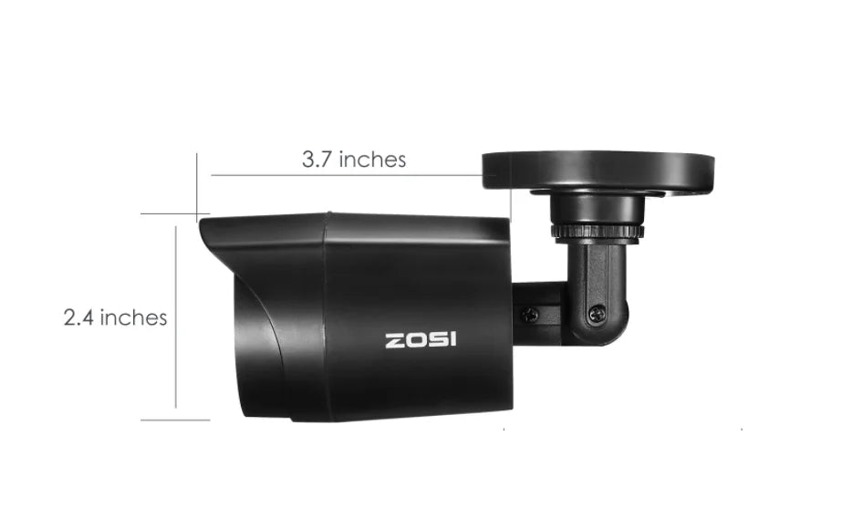 ZOSI 1080P 4 Cámaras HD TVI para Interior y Exterior – CCTV Bullet Resistente al Clima