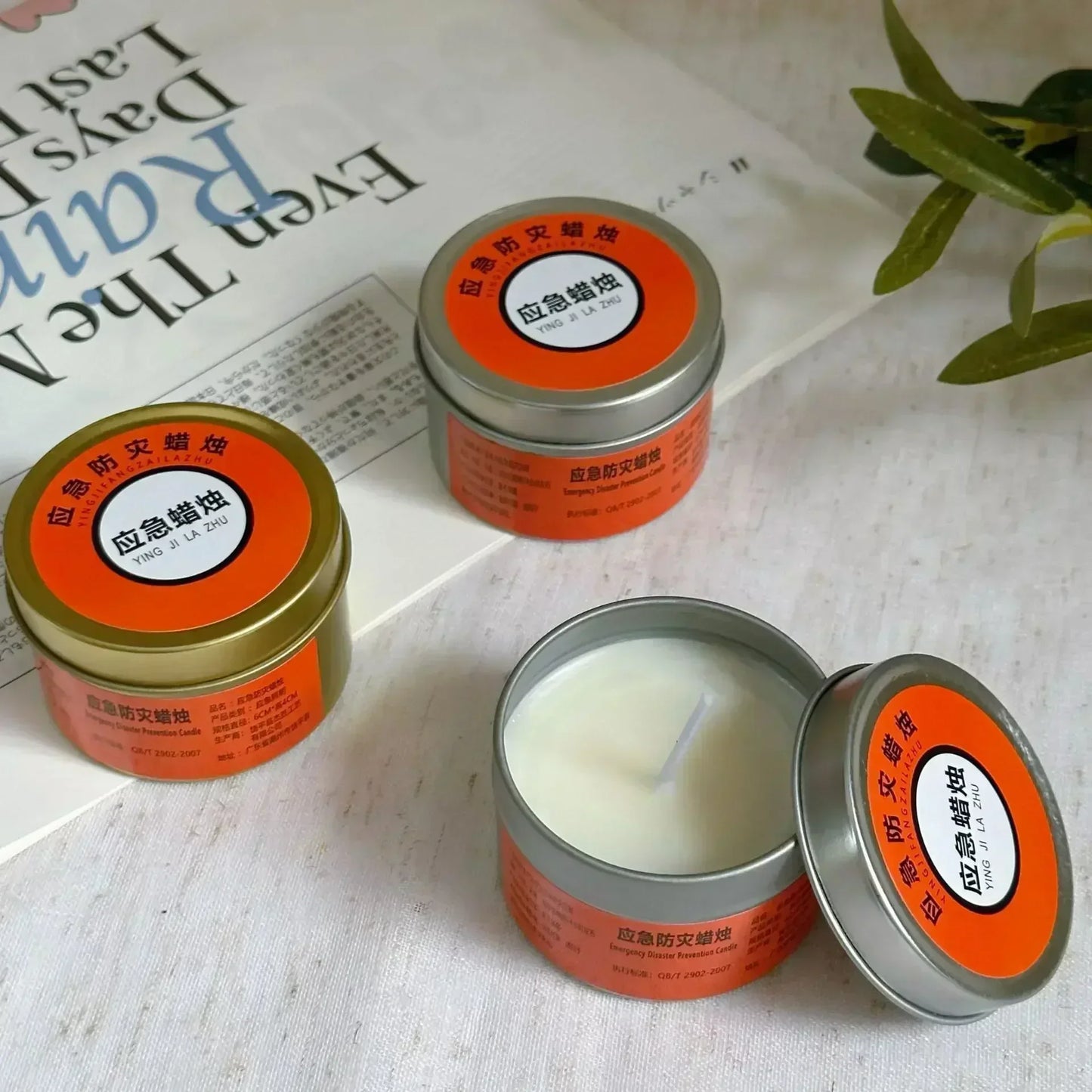 Velas de Emergencia Antiviento y Sin Humo | Iluminación para Cortes de Luz y Prevención de Desastres