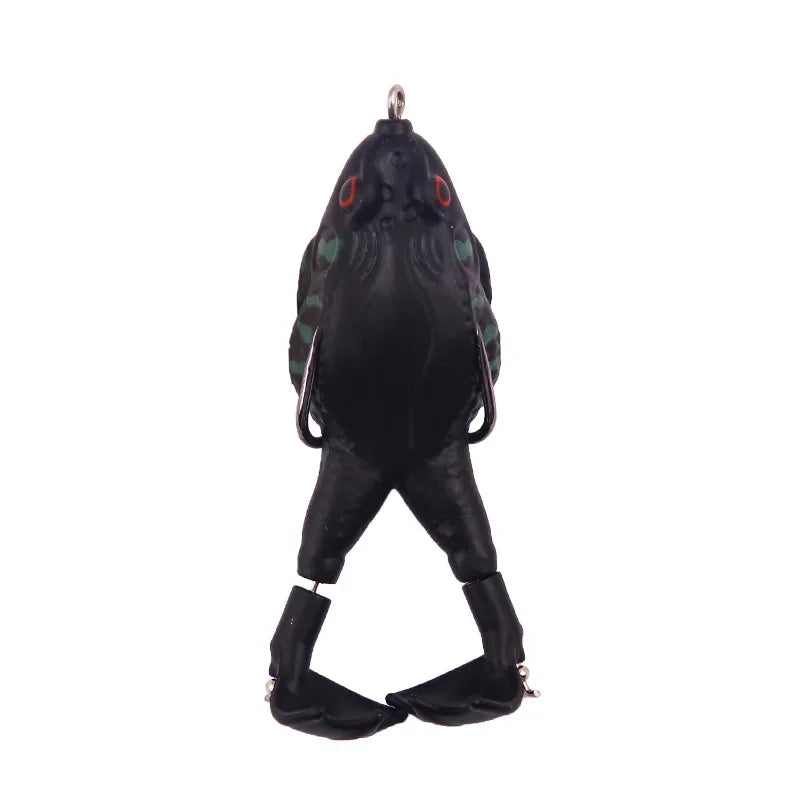 Señuelo Rana de Silicona con Patas de Hélice | Cebo Artificial Flotante 13.6g / 16.6g para Pesca de Black Bass y Bagre
