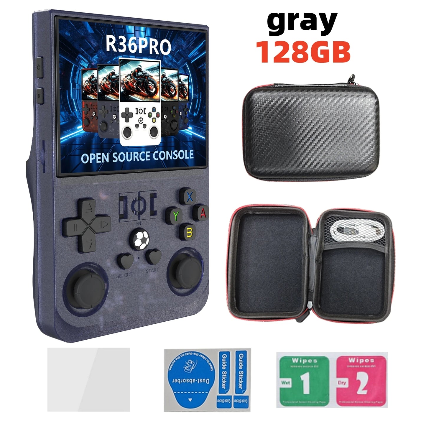 R36 PRO – Consola Retro Portátil 3.5” IPS Linux 128GB con 15.000+ Juegos