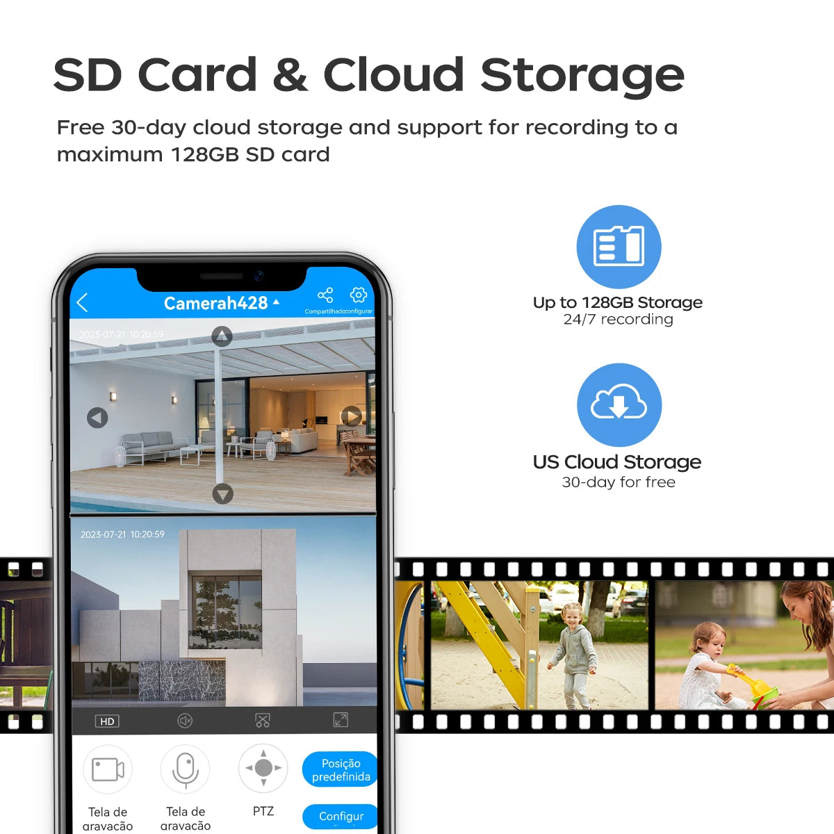 Cámara JOOAN 4MP Solar WiFi Exterior con Doble Lente y Batería – Seguimiento Automático y Visión Nocturna PIR