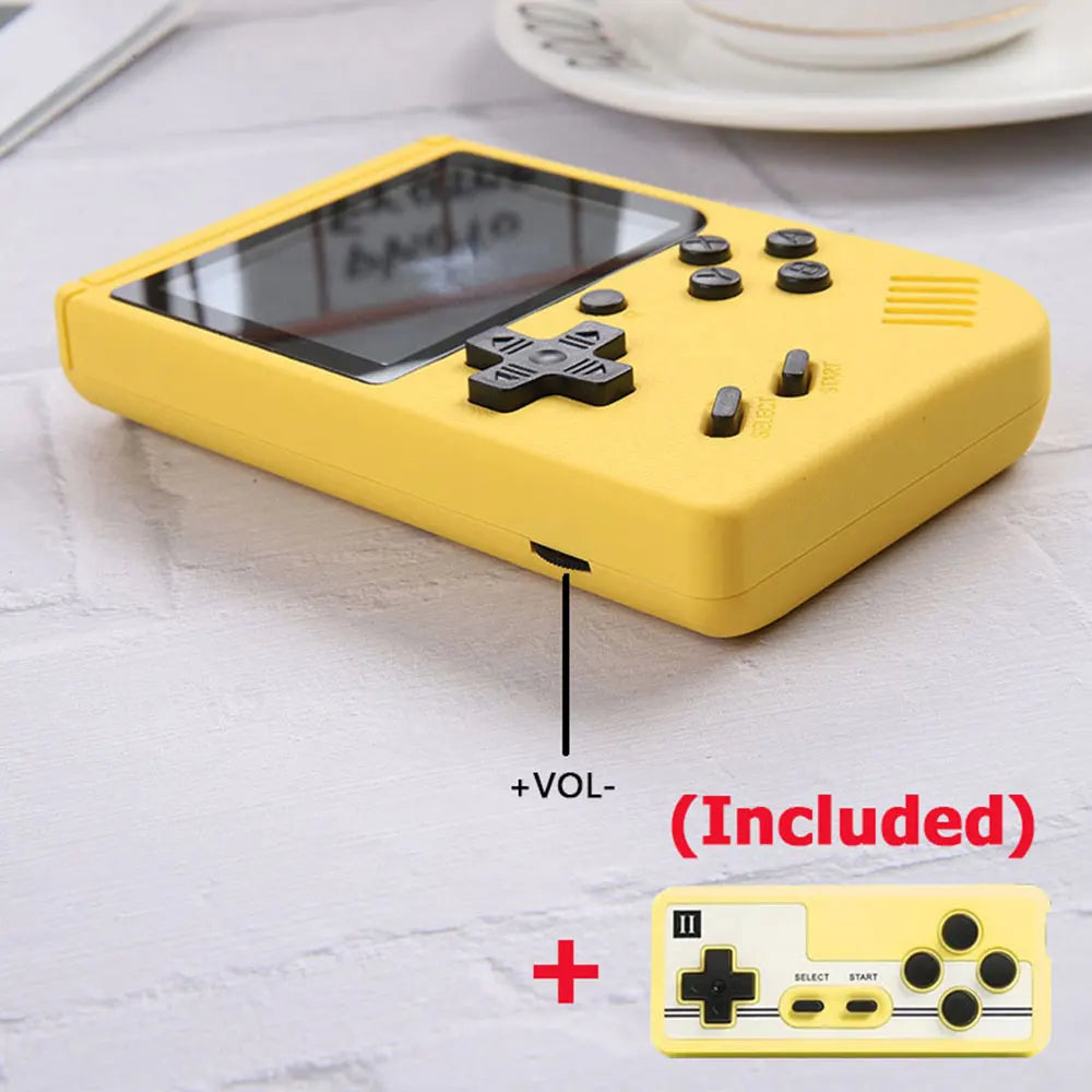 Mini Consola Retro Portátil 8-Bit con 500 Juegos y Mando – Salida AV para TV