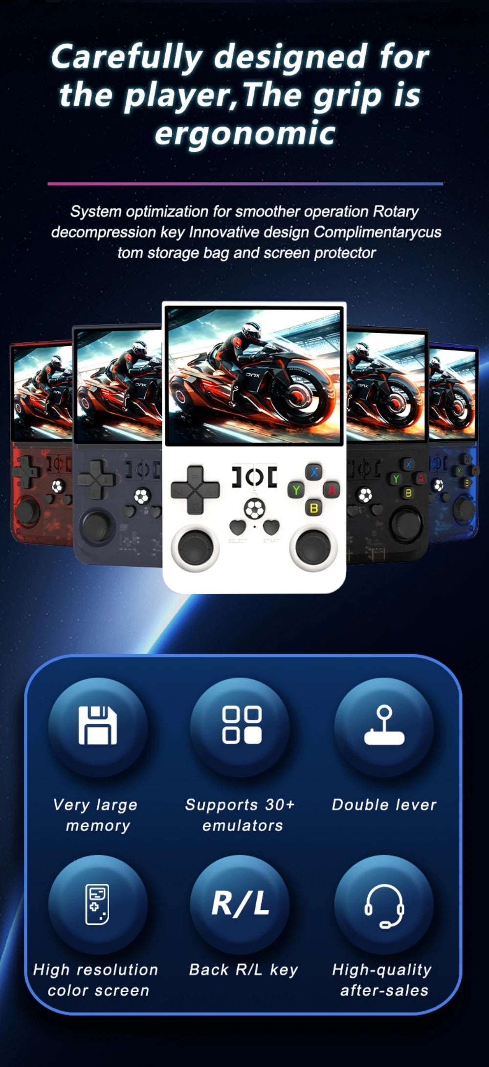 R36 PRO – Consola Retro Portátil 3.5” IPS Linux 128GB con 15.000+ Juegos