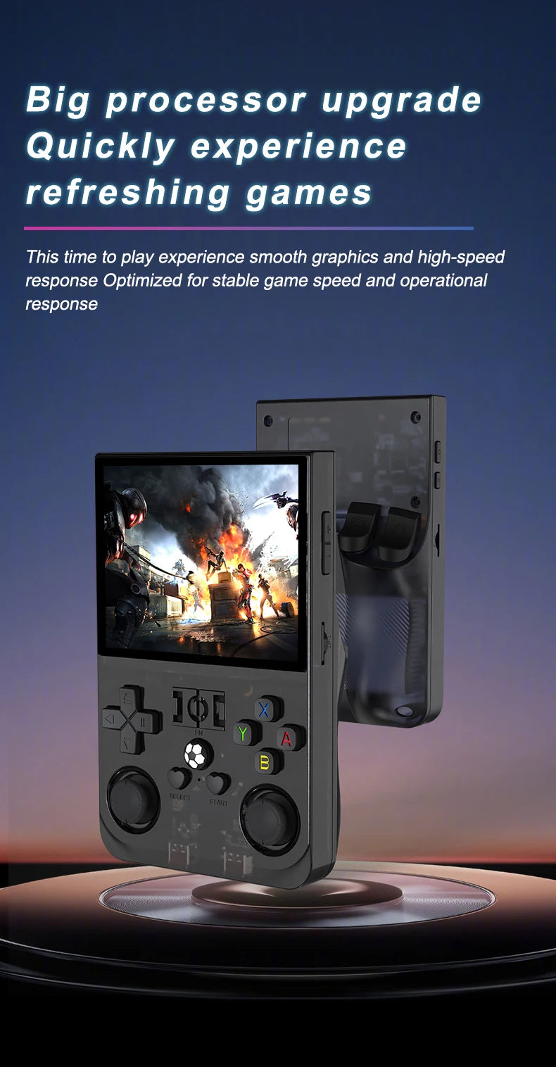 R36 PRO – Consola Retro Portátil 3.5” IPS Linux 128GB con 15.000+ Juegos