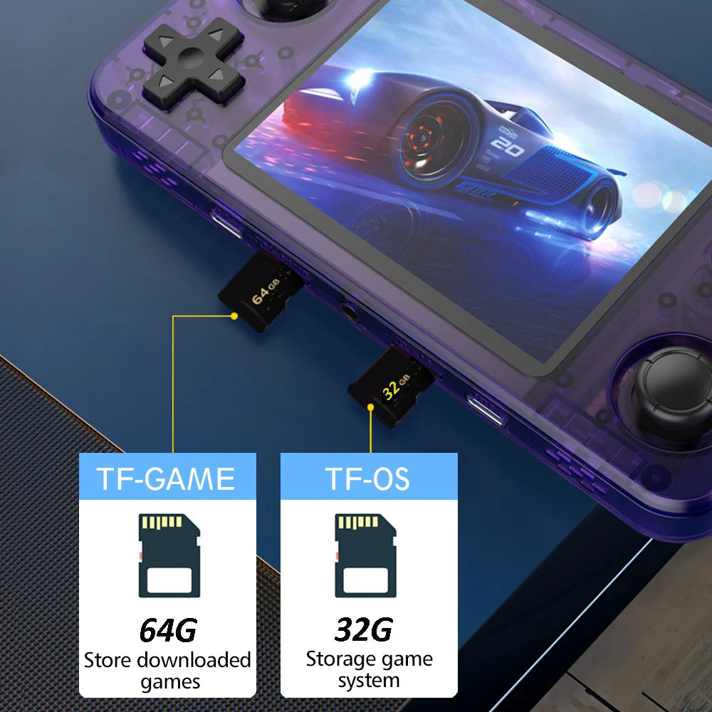 Consola Retro Portátil R36H 64GB | Linux Open-Source con Pantalla IPS 3.5” y Miles de Juegos Clásicos