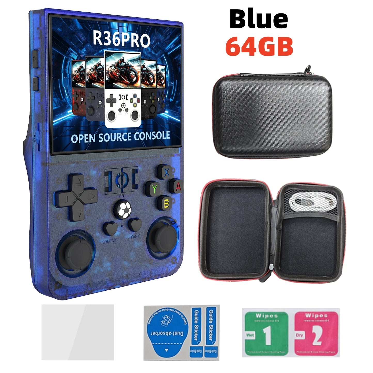 R36 PRO – Consola Retro Portátil 3.5” IPS Linux 128GB con 15.000+ Juegos