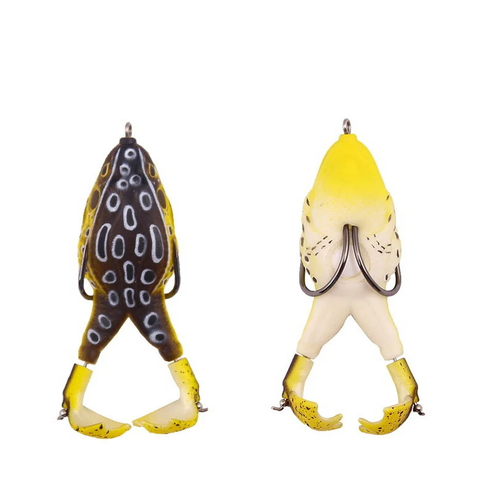 Señuelo Rana de Silicona con Patas de Hélice | Cebo Artificial Flotante 13.6g / 16.6g para Pesca de Black Bass y Bagre