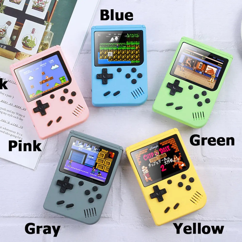 Mini Consola Retro Portátil 8-Bit con 500 Juegos y Mando – Salida AV para TV