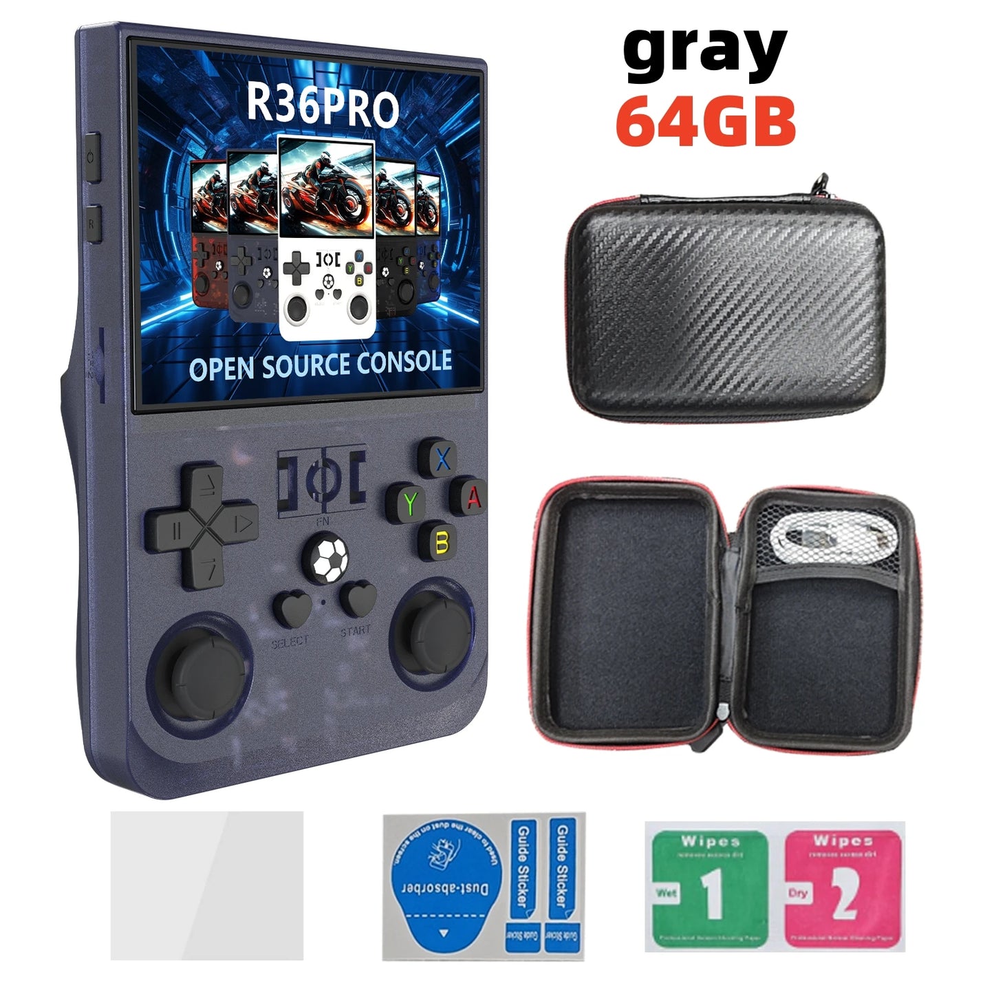 R36 PRO – Consola Retro Portátil 3.5” IPS Linux 128GB con 15.000+ Juegos