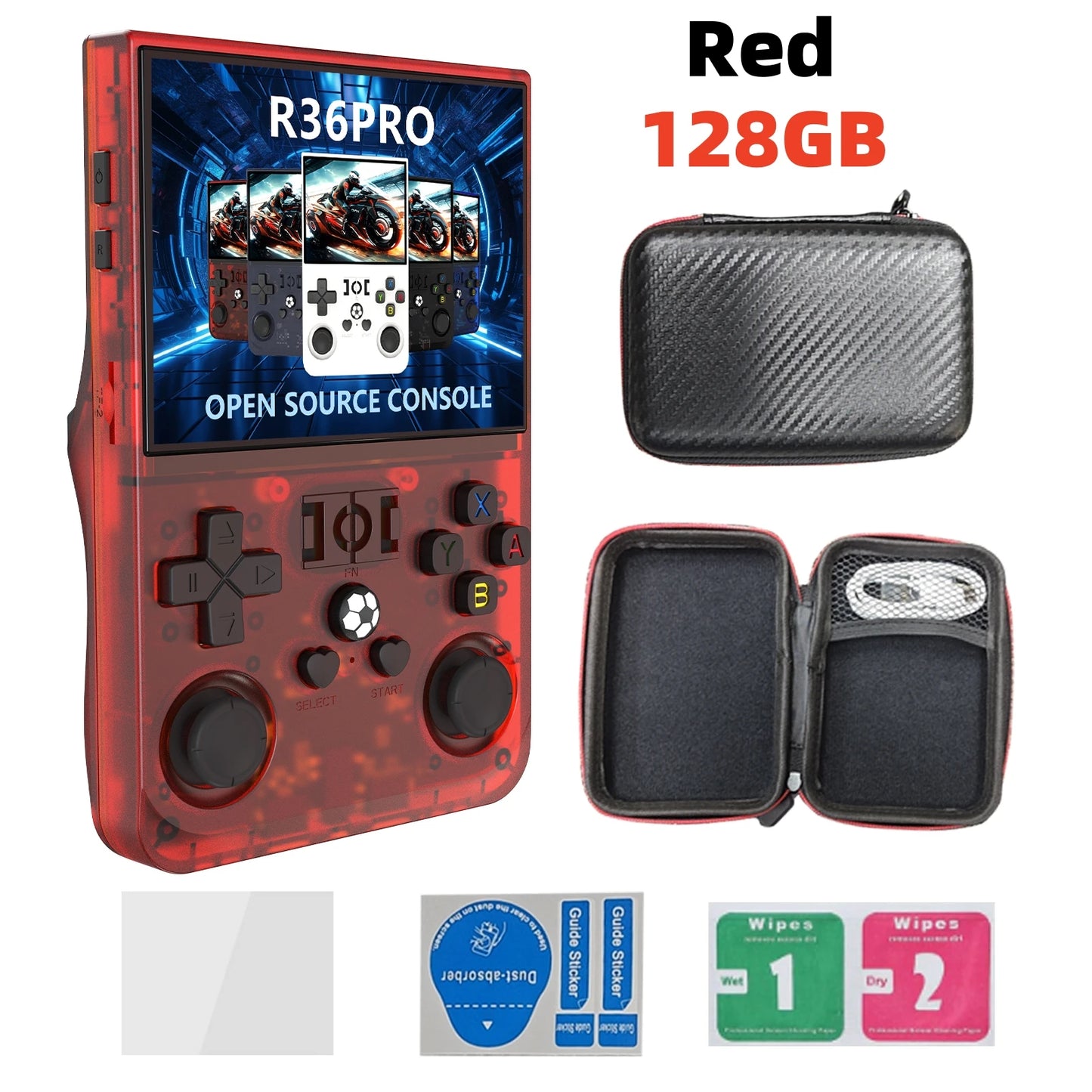 R36 PRO – Consola Retro Portátil 3.5” IPS Linux 128GB con 15.000+ Juegos