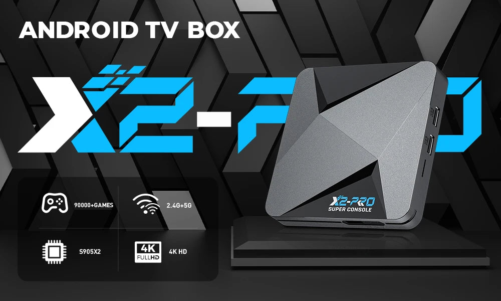 KINHANK Super Console X2 Pro – Consola Retro con 90.000 Juegos + Mandos Inalámbricos | Compatible con PS1, Dreamcast, MAME y Sega Saturn