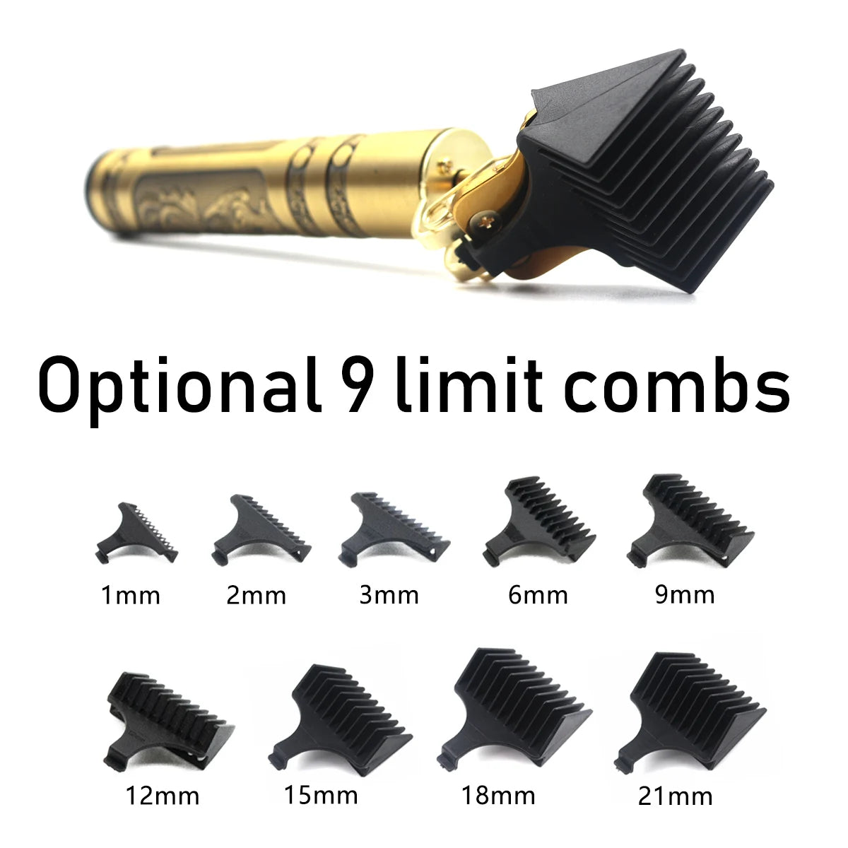 T9 Cortapelos Profesional Metálico | Trimmer de Precisión 0mm para Barba y Cabello Masculino