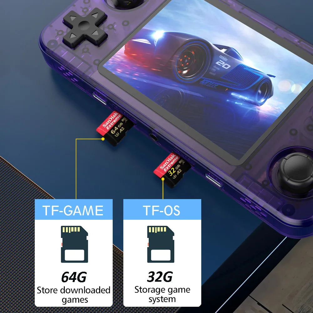Consola Retro Portátil R36H 64GB | Linux Open-Source con Pantalla IPS 3.5” y Miles de Juegos Clásicos