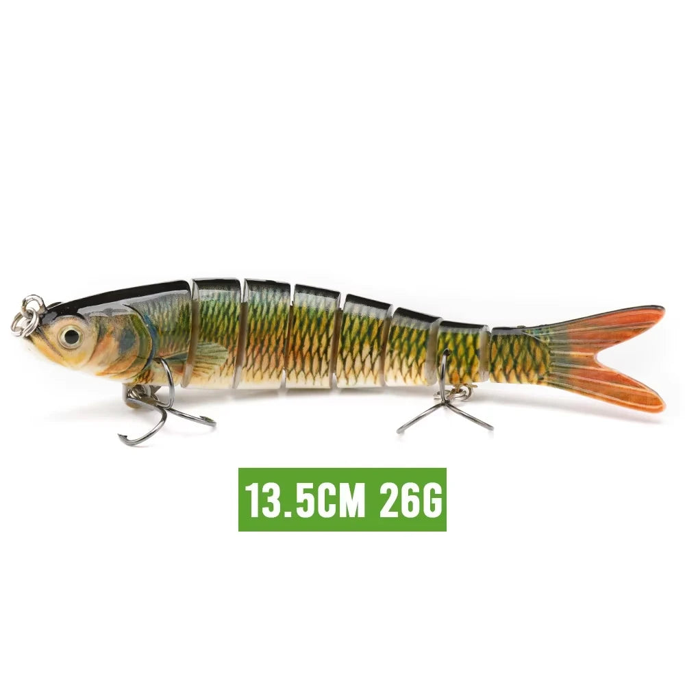 VTAVTA Señuelo Articulado 8 Segmentos 10/14cm – Swimbait Duro Hundido para Pesca Deportiva