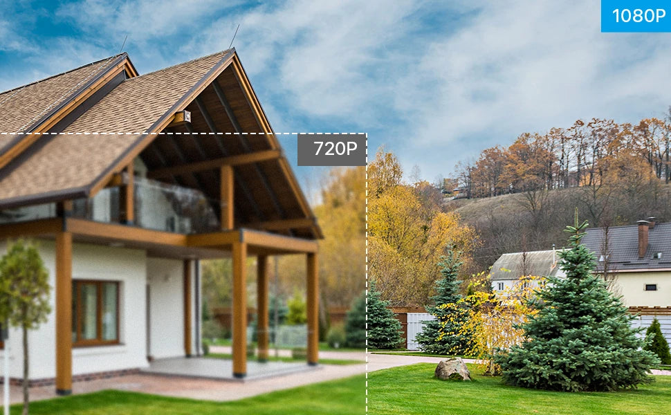 ZOSI 1080P 4 Cámaras HD TVI para Interior y Exterior – CCTV Bullet Resistente al Clima