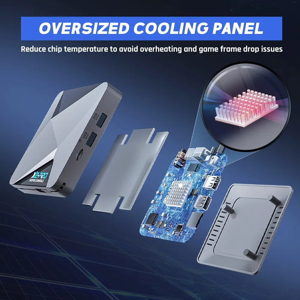 KINHANK Super Console X2 Pro – Consola Retro con 90.000 Juegos + Mandos Inalámbricos | Compatible con PS1, Dreamcast, MAME y Sega Saturn