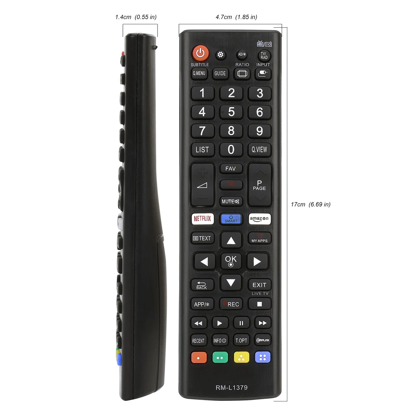 Mando a Distancia Universal para TV LG | Compatible con Todos los Modelos | Botones de Acceso Rápido a Netflix y Prime Video