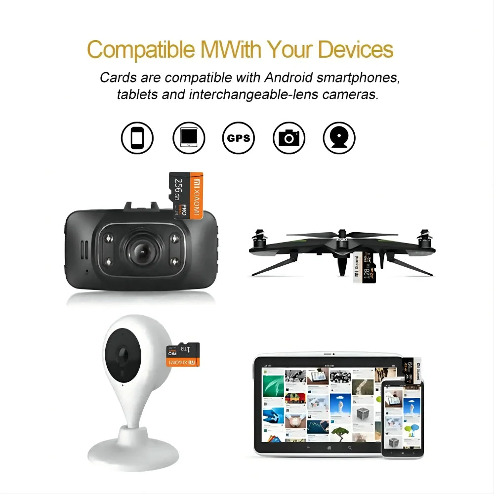 Tarjeta de Memoria Xiaomi SD de Alta Velocidad | 128GB / 256GB / 512GB / 1TB / 2TB | Micro TF para Cámara, Juegos y Dispositivos de Vigilancia