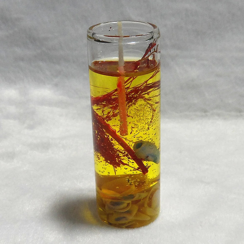 Vela de Gel con Conchas Marinas | Sin Humo, Decoración Romántica para Hogar, Boda o Fiesta – Estilo Océano