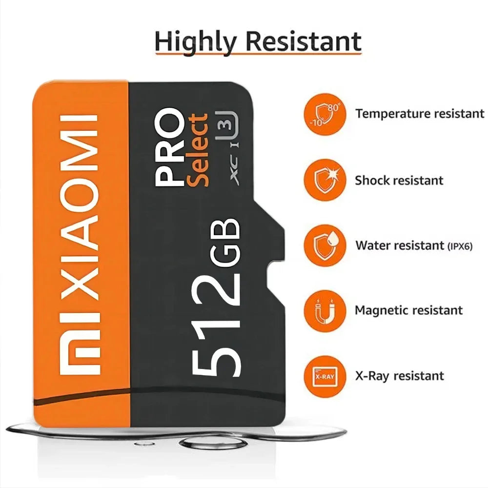 Tarjeta de Memoria Xiaomi SD de Alta Velocidad | 128GB / 256GB / 512GB / 1TB / 2TB | Micro TF para Cámara, Juegos y Dispositivos de Vigilancia